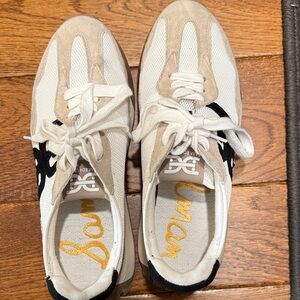 Sam Edelman Beige and Black Athletic Shoes